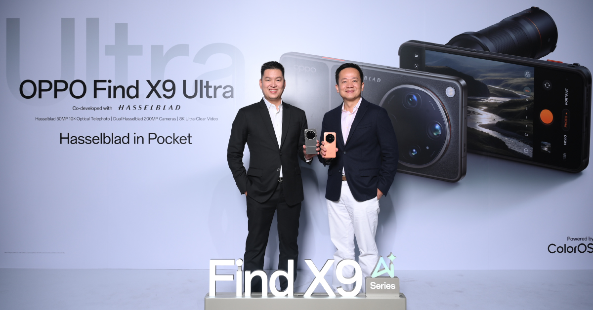 OPPO Find X9 Ultra สมาร์ตโฟนแฟลกชิปรุ่นใหม่ล่าสุด จับมือ AIS ลดสูงสุด 32,900 บาท
